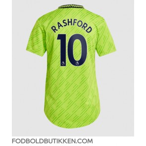 Manchester United Marcus Rashford #10 Tredjetrøje Dame 2022-23 Kortærmet